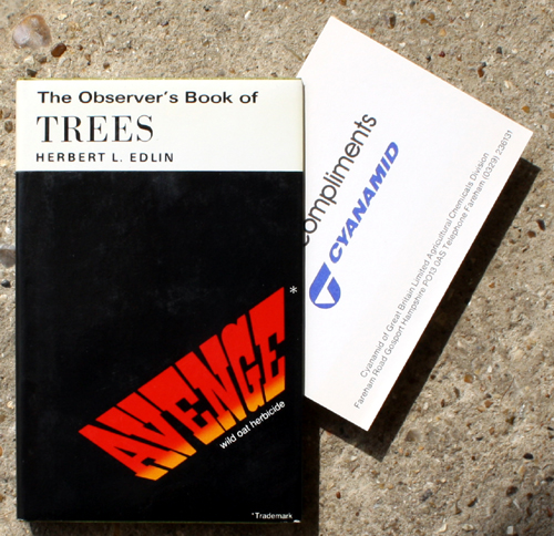4. The Observer's Book of Trees Rare Cyanamid Advertising Edition with Compliment Card