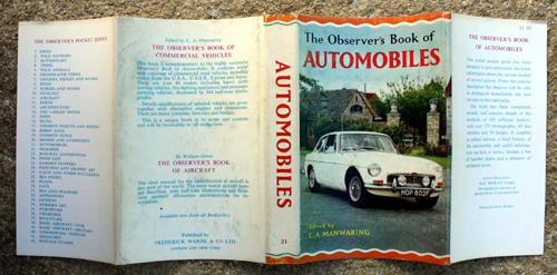 21. The Observer's Book of Automobiles Fourteenth Edition Very Rare US Price Variant