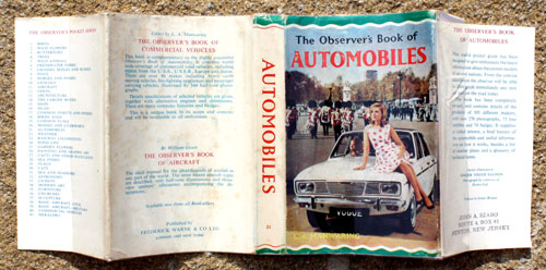 21. The Observer's Book of Automobiles Thirteenth Edition Very Rare US Price Variant