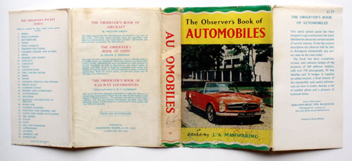 21. The Observer's Book of Automobiles Eleventh Edition Very Rare US Price Variant