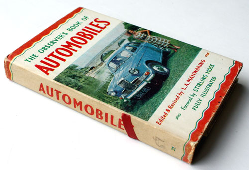 21. The Observer's Book of Automobiles Doubly Rare Fifth Reprint with US Priced Jacket!