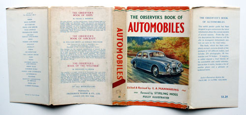 21. The Observer's Book of Automobiles Fourth Edition Very Rare US Price Variant