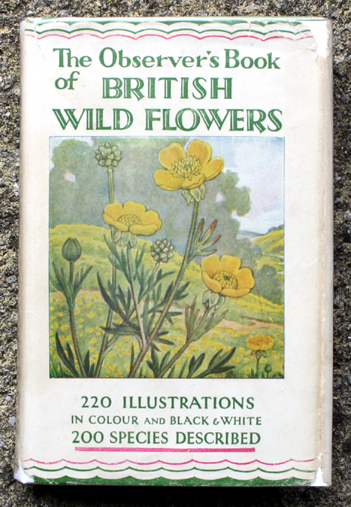 2. The Observer's Book of British Wild Flowers Rare Wartime Edition