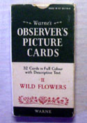 The Observers Book of Wild Flowers <br>32 PICTURE CARDS plus Box