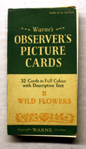 The Observers Book of Wild Flowers <br>32 PICTURE CARDS plus Sleeve