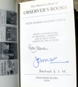 99. The Observer's Book of Observer's Books Signed Copy