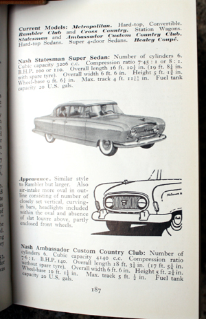 21. The Observer's Book of Automobiles Very Rare US Variant