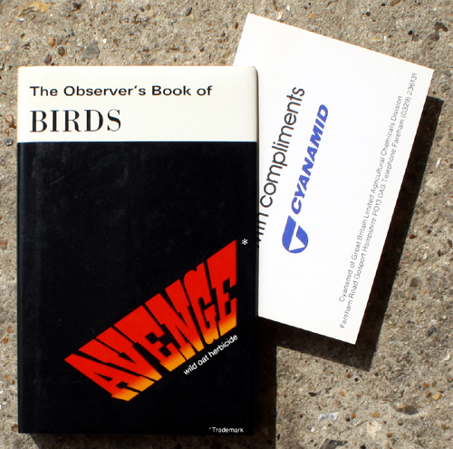 1. The Observer's Book of Birds Rare Cyanamid Advertising Edition with Compliment Card