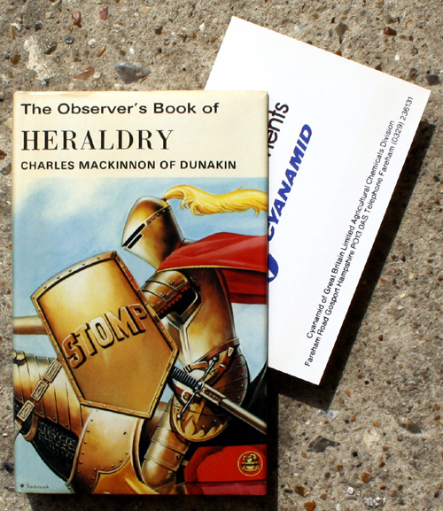 41. The Observer's Book of Heraldry Rare Cyanamid Advertising Edition with Compliment Card