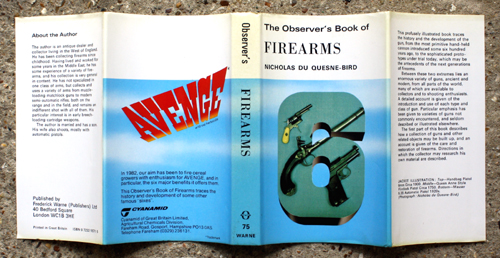 75. The Observer's Book of Firearms Rare Cyanamid Advertising Edition with Compliment Card