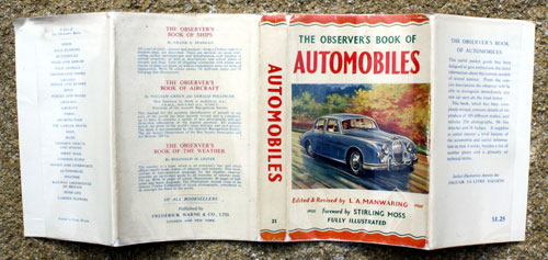 21. The Observer's Book of Automobiles Fourth Edition Very Rare US Price Variant