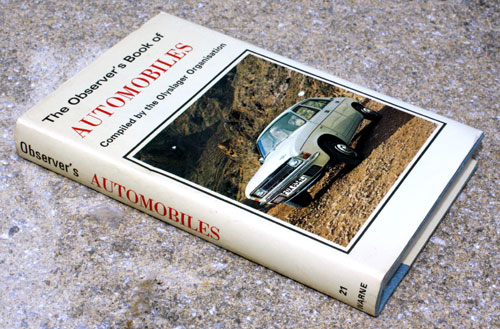 21. The Observer's Book of Automobiles Eighteenth Edition Very Rare US Price Variant