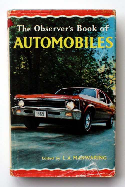 21. The Observer's Book of Automobiles Fifteenth Edition Very Rare US Price Variant