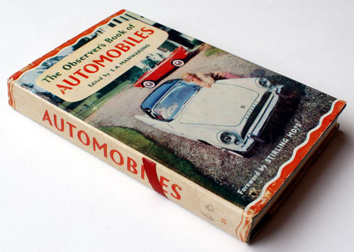 21. The Observer's Book of Automobiles Sixth Edition Very Rare US Price Variant