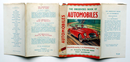 21. The Observer's Book of Automobiles Third Edition Very Rare US Price Variant
