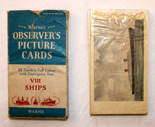 Observer's Picture Cards - Ships 32 PICTURE CARDS plus Box