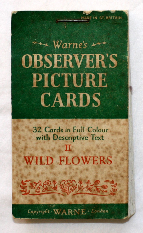 Observer's Picture Cards - Flowers 32 PICTURE CARDS plus Sleeve