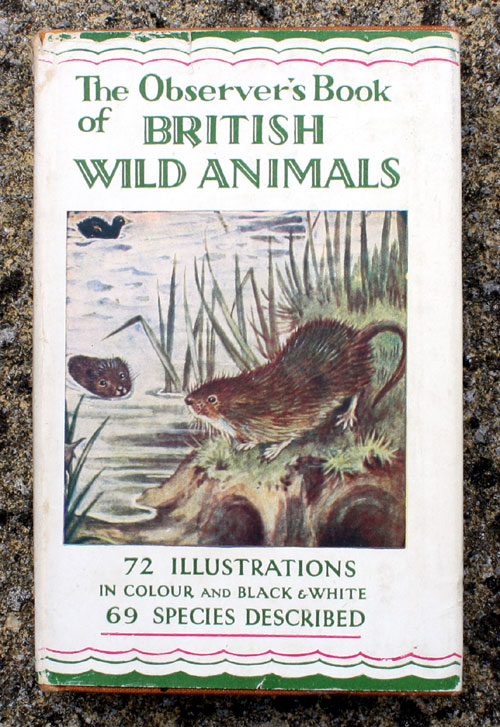 5. The Observer's Book of British Wild Animals Rare Wartime Edition