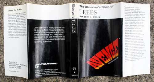 4. The Observer's Book of Trees Rare Cyanamid Advertising Edition