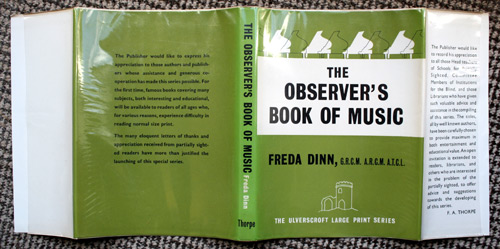 16. The Observer's Book of Music Very Rare Ulverscroft Large Print Edition