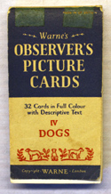 The Observers Book of Dogs <br>32 PICTURE CARDS plus Sleeve