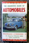The Observers Book of Automobiles <br>Doubly Rare Reprint with US Priced Jacket!