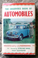 The Observers Book of Automobiles <br>Doubly Rare Reprint <br>with US Priced Jacket!