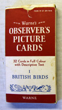 The Observers Book of Birds <br>32 PICTURE CARDS <br>plus Box