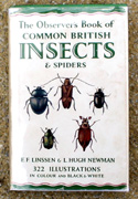 The Observers Book of Common British Insects <br>First Edition Reprint