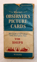 The Observers Book of Ships <br>32 PICTURE CARDS plus Box