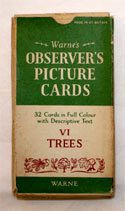 The Observers Book of Trees <br>32 PICTURE CARDS plus Box