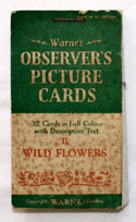 The Observers Book of Flowers <br>32 PICTURE CARDS plus Sleeve