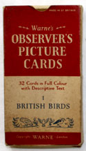 The Observers Book of British Birds <br>32 PICTURE CARDS plus Box