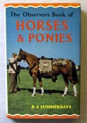 The Observers Book of Horses & Ponies <br>Rare Glossy Edition